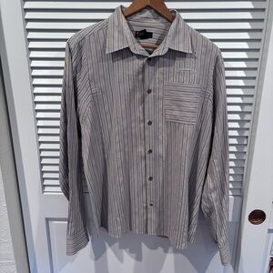 The Diesel Lost Resort long Sleeve Buttoned Up Shirt Size XL Striped